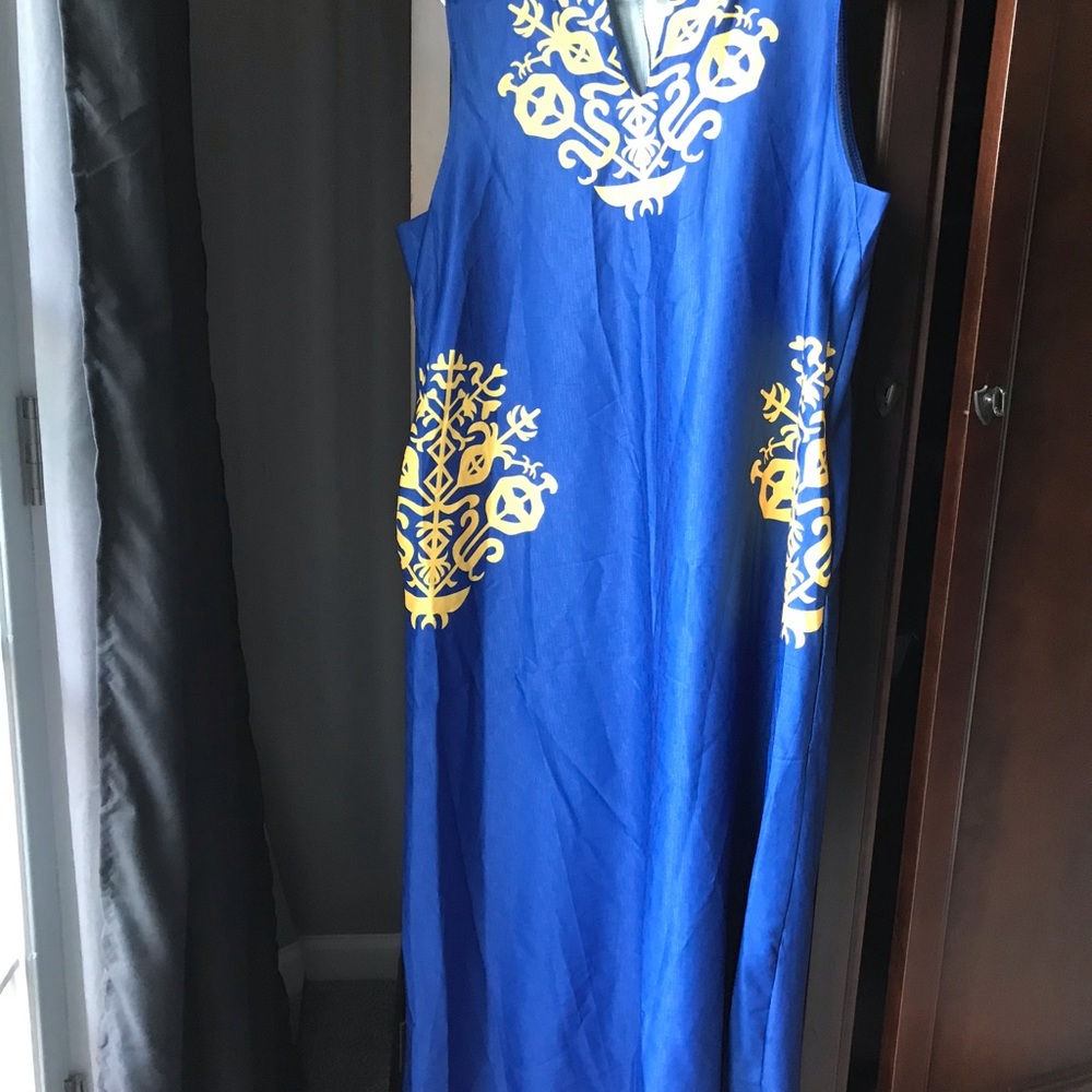 Blue maxi dress